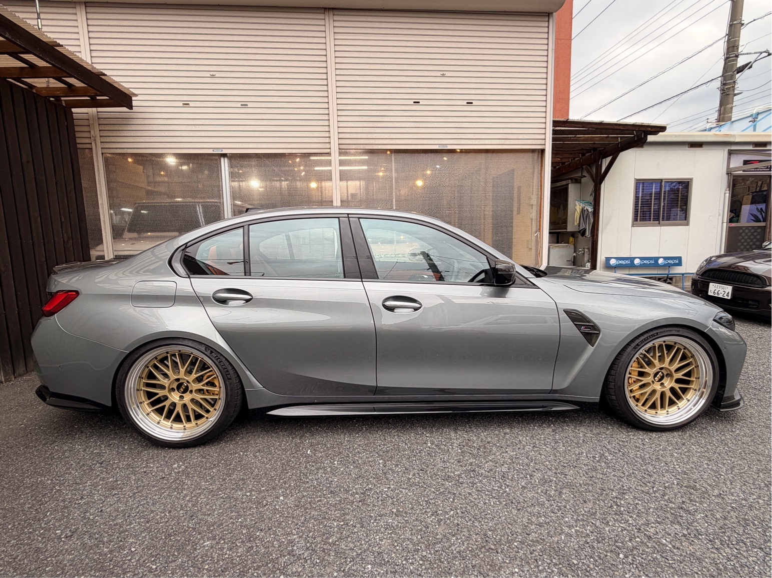 BMW M3 Competition トラックパッケージの施工写真