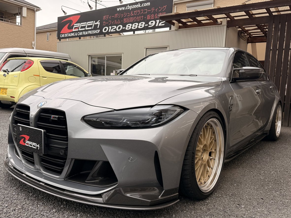 BMW M3 Competition トラックパッケージの施工写真