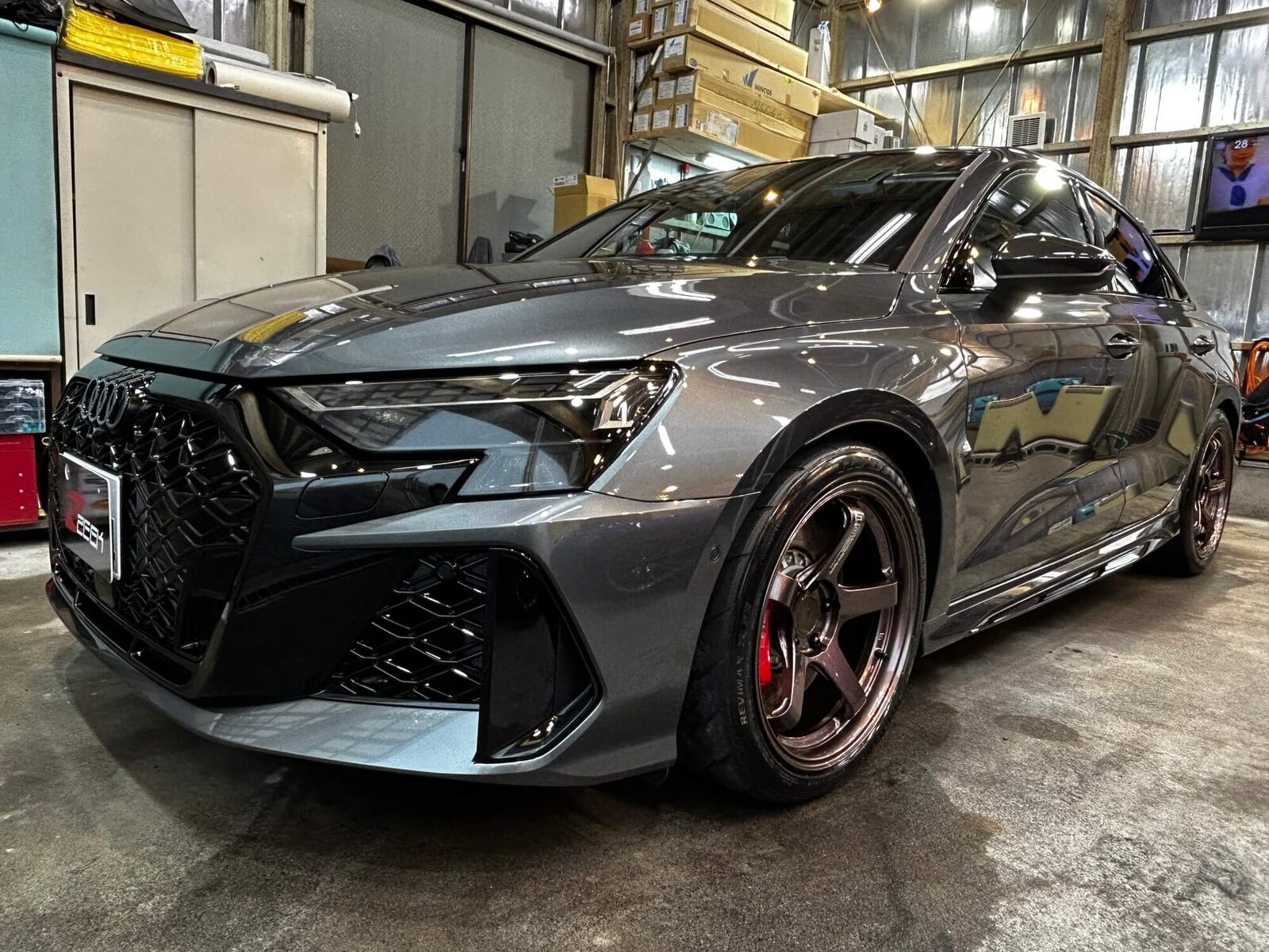 アウディRS3の施工写真